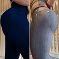 ( PAGUE 1 LEVE 3) Legging curvilínea modeladora do corpo -Levanta bumbum